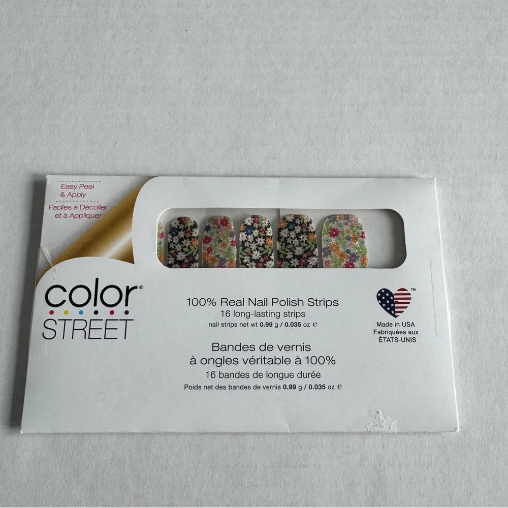 *Retired* Color Street: Daisy Me Rolling | Floral Black White Spring Pink Flower - Picture 3 of 13